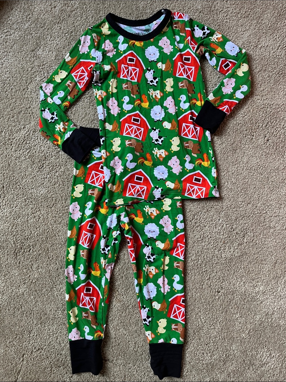 Bamboo Farm Animals Two Piece Set